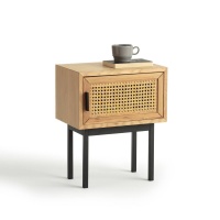 Тумба С 1 дверцей из плетеного ротанга WASKA единый размер каштановый LA REDOUTE INTERIEURS  фото, kupilegko.ru